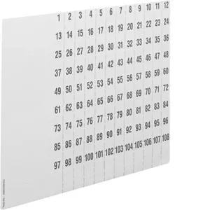 Self-adhesive label Hager ZZ90C Square White 1080 pc(s)
