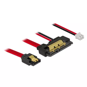 SATA cable DeLOCK 85242 0.3m SATA 7-pin SATA 22-pin Black