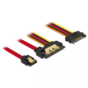 SATA cable DeLOCK 85228 0.3 m SATA 7-pin SATA 22-pin Black