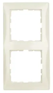 Wall plate / switch cover berker 10128982, white plastic, screwless, single pack