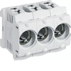 Предохранительный держатель Hager LD047 3-полюсный D01 для DIN-рейки 16А 400В