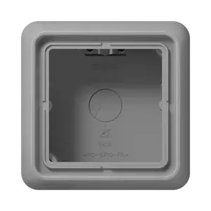 Розетка JUNG CD 581 A GR, серый корпус из дуропласта, 85×85×47 мм