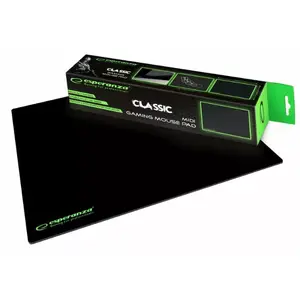 Gaming mouse pad ESPERANZA EGP102K — rubber, 300×240 mm, 3 mm thickness, non-slip, black