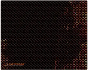 Gaming mouse pad ESPERANZA EGP102R — polyester, 300×240 mm, 3 mm thickness, black, printed surface