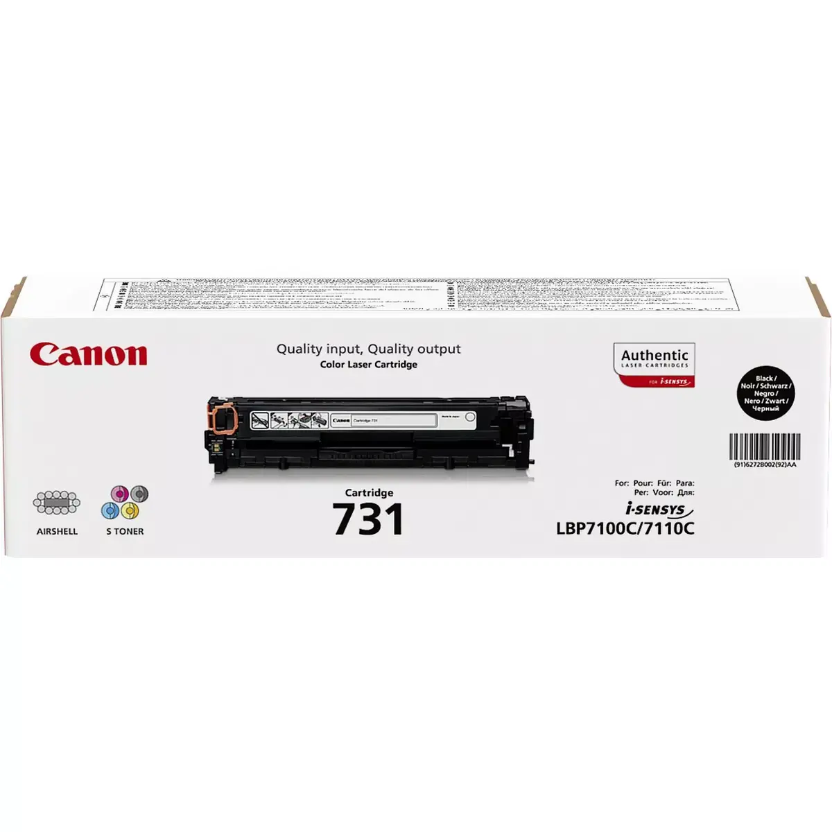 Toneris Canon 731 BK 6272B002 Photo 3