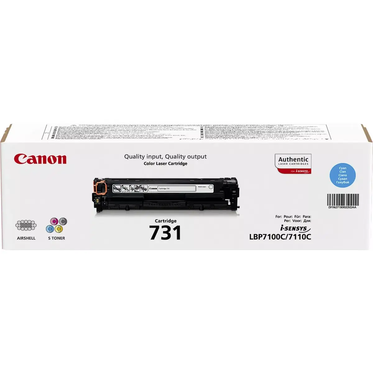 Картридж тонера Canon 731C 6271B002 Photo 2