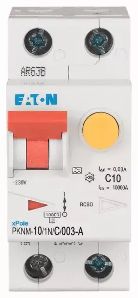 Дифференциальный автомат Eaton PKNM-10/1N/C/003-A-MW Photo 2