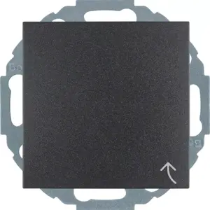 Berker 47441606 SCHUKO Socket Outlet with Cover, Anthracite