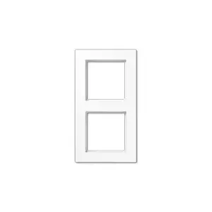 Wall plate / switch cover JUNG AC 582 WW — White, Duroplast, 84×155 mm