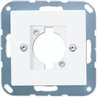 Wall switch module Jung A 568-1 BF WW, white thermoplastic, conventional design