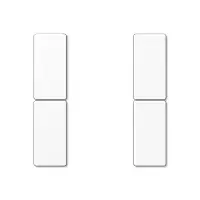 JUNG A 502 TSA WW Button Set Complete 2-Gang White