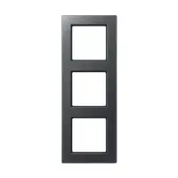 Vadības paneļa vāciņš JUNG AC 583 BF ANM, melns termoplasts, 87×229 mm