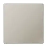 JUNG ES 2994 B Blind Cover with Support Ring Stainless Steel