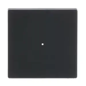Wall Switch Cover Plate Busch-Jaeger 6230-10-885 Black, Thermoplastic, Screwless