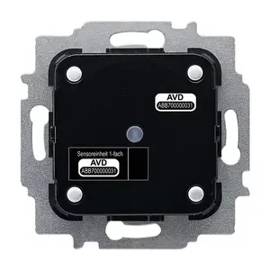 Electrical switch accessory Busch-Jaeger 2CKA006133A0220, IP20, black/grey, 71×71×23 mm