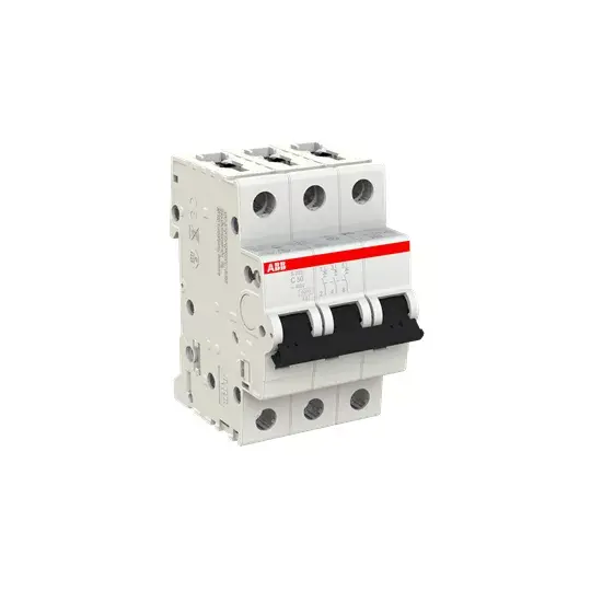 ABB S203-C50 Miniature Circuit Breaker 3-Pole 50A Photo 3