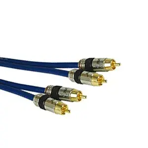 Audio Cable Kindermann 5763000110 10m 2xRCA Blue