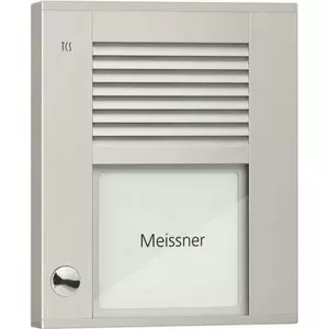 Audio door station TECHNISAT PDS01-EN/04 — 1-button, 1-row, silver