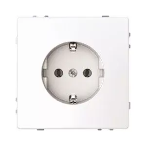 Socket outlet Merten MEG2301-6035 — 1-gang flush-mounted, 250 V, 16 A, white, thermoplastic