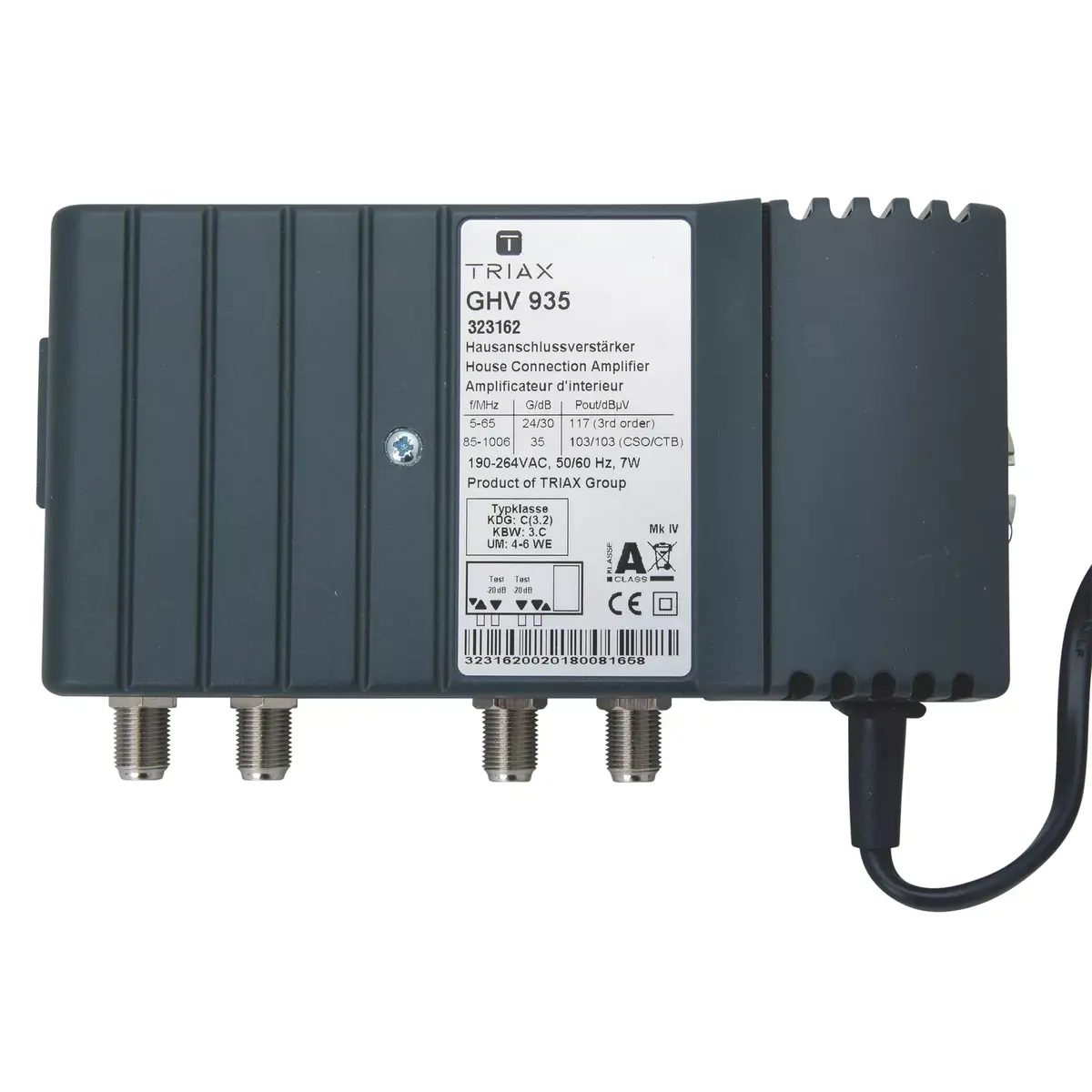 TV signal amplifier Triax GHV 935 Photo 4