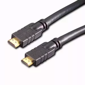 HDMI-кабель e&p elektrik handels HDMV 401/30 30 м HDMI Type A штекер–штекер, позолоченные контакты, ARC, 0.1 Гбит/с, чёрный