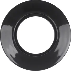 Berker 1930 Series 1-gang Porcelain Frame Black