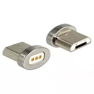Переходник DeLOCK 65929 USB Type Micro-B магнитный интерфейс серебристый