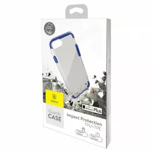 Baseus Guards Case Impact Silicone Case for Apple iPhone 7 / 8 Plus Transparent - Blue