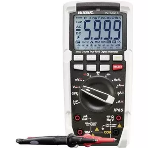 Voltcraft VC-440 E Digital Handheld Multimeter, IP65, CAT III 1000 V, CAT IV 600 V, 6000 Counts