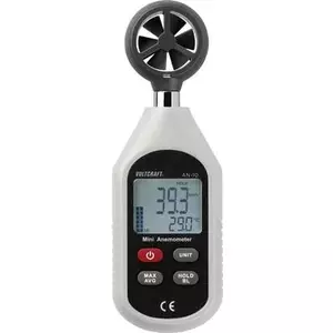 Voltcraft AN-10 Anemometer, 0.3 to 30 m/s, Magnetic Vane