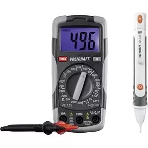 Voltcraft DT-TEST-KIT 150 Digital Hand-Multimeter and Voltage Tester Set CAT III 600 V