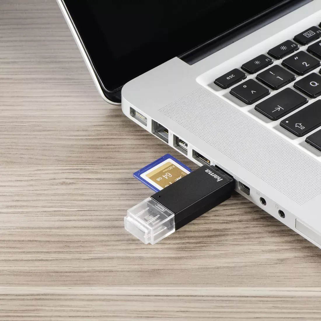 Card reader Hama Basic USB 2.0/Micro-USB Black Photo 3