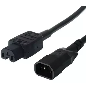 Power cable Bachmann 356.1259 C14 to C15, 1.5 m, 10 A