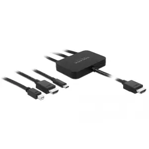 Адаптер видеокабеля DeLOCK 85830 HDMI Type A HDMI Mini DisplayPort USB Type-C Black
