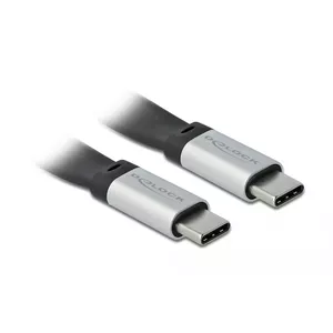 USB кабель DeLOCK 85926 USB 3.2 Gen 2 0.22 м USB C Черный Серебристый