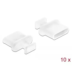 Dust Cover USB Type-C DeLOCK 64094 White 10 pcs