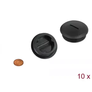 Tube Cap Black Nylon DeLOCK 60234