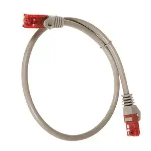 Сетевой кабель MACLEAN MCTV-300 S — Cat6 U/UTP, RJ-45—RJ-45, 0,5 м, серый