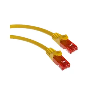 Tīkla kabelis MACLEAN MCTV-301 Y Cat6 U/UTP RJ-45—RJ-45 1 m dzeltena