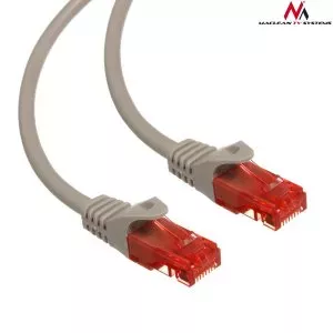 Сетевой кабель Maclean MCTV-301 S RJ-45 Cat6 1 м Серый