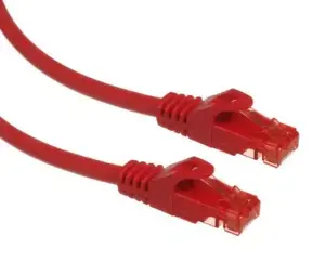 Maclean MCTV-302 R Networking Cable Red 2 m Cat6 U/UTP RJ-45 Male to RJ-45 Male