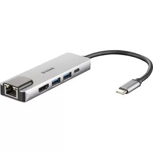 D-Link DUB-M520 dokstacija Vadu Thunderbolt 3 Alumīnijs, Melns