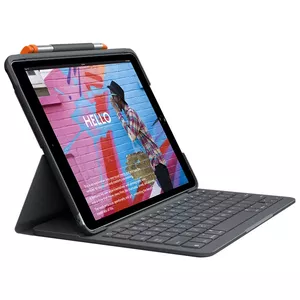 Logitech Slim Folio Grafīts Bluetooth sistēma QWERTZ Vācu