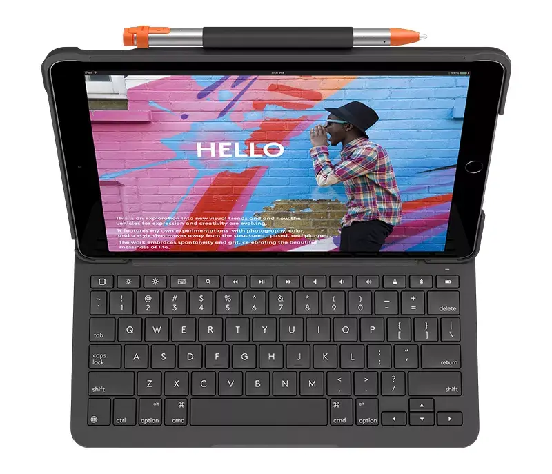 Keyboard Slim Folio for iPad 7th 8th 9th generation Photo 2