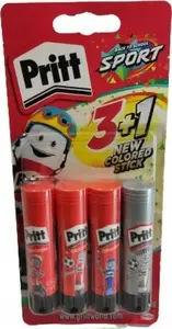 Glue Stick Pritt Magic Moments 3×11 g + 1×10 g — solvent-free, 90% bio-based adhesive