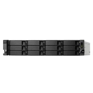 QNAP TL-R1200C-RP cieto disku uzglabāšanas sistēma HDD/SSD korpuss Melns, Pelēks 2.5/3.5"