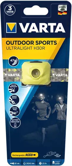 Налобный фонарь Varta OUTDOOR SPORTS ULTRALIGHT H30R Photo 3