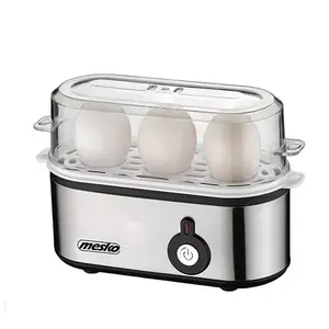 Яйцеварка Adler MS 4485 — электрическая на 3 яйца, 210 Вт, прозрачная/серебристая/чёрная