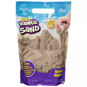 Детский кинетический песок Spin Master Kinetic Sand Коричневый 2 фунта Без глютена