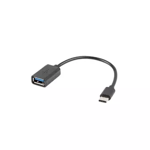 Lanberg AD-OTG-UC-01 USB kabelis 0,15 m USB 2.0 USB A USB C Melns